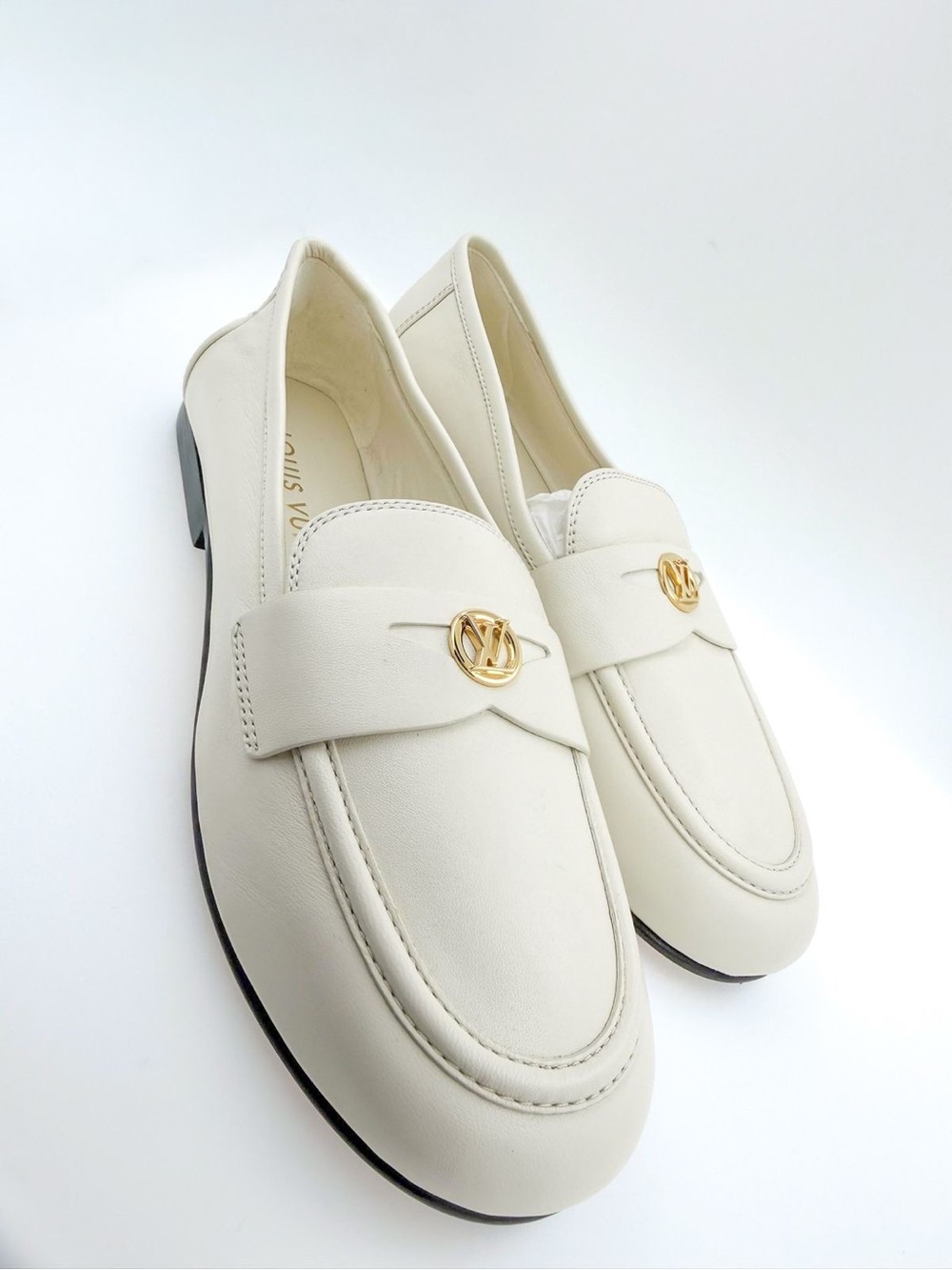Louis Vuitton Soho Flat Loafer Ecru